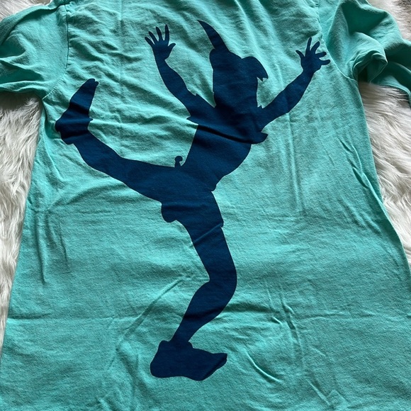 NWOT Disney Parks Peter Pan Long Sleeve Double sided Crew Neck Tee Size XS - Picture 7 of 7